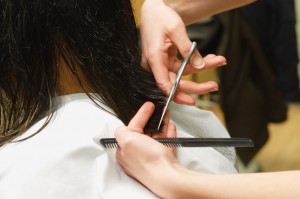 Hairstylist Cutting Hair
